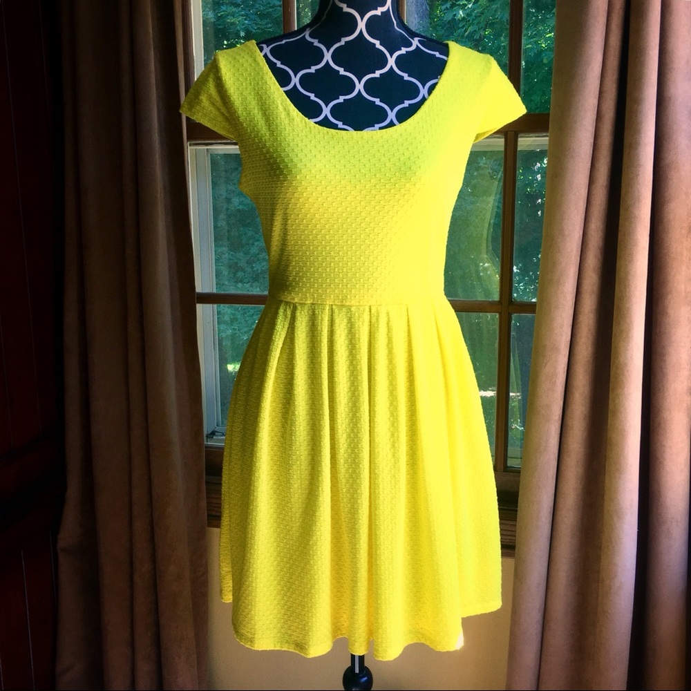 Lemon yellow sundress